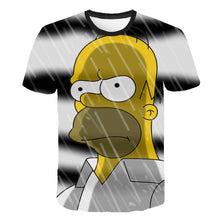Load image into Gallery viewer, Simpson Snoopy and other animation printing T-shirts with round collar and short sleeves in summer