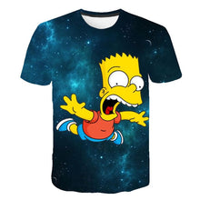 Load image into Gallery viewer, Simpson Snoopy and other animation printing T-shirts with round collar and short sleeves in summer